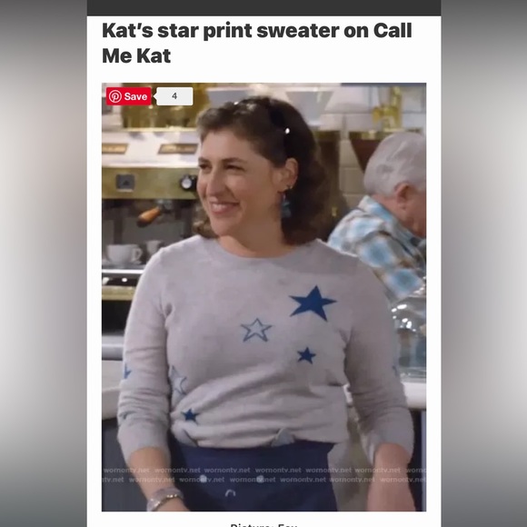 Hobbs Samira Wool Cashmere Star Jumper Worn On Call Me Kat - Picture 10 of 10